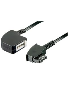 TAE-F forlengerkabel TAE-F han TAE-F hun, 10m