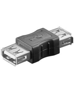 USB 2,0 Hi-Speed adapter, USB 2,0 hun (type A), sort,