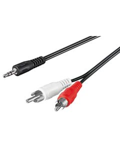 3,5mm 2x RCA adapter kabel 20m