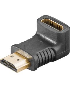 HDMI/HDMI angled adapter HDMI standardmale (type A)
