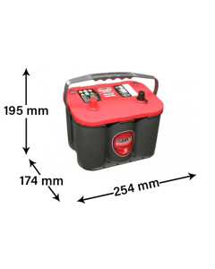 Optima Red Top S 4,2 Kraftig Startbatteri 12V