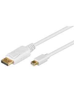 DisplayPort tilmini DisplayPort adapter kabel 1,2 hvit 1m