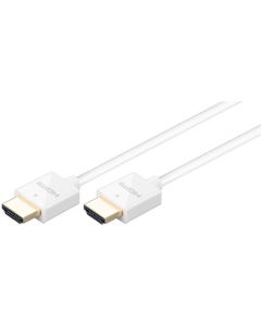 High Speed HDMI kabel med Ethernet hvit 1,5m