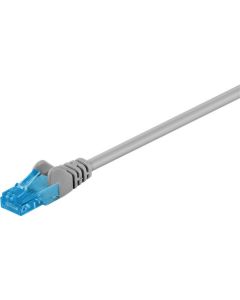 CAT 6a patchkabel U/UTP, grå, 15 m