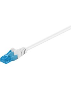 CAT 6a patchkabel U/UTP, hvit, 0,5m