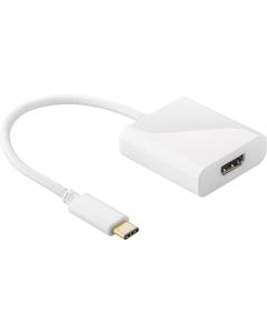 USB-C adapter, hvit,