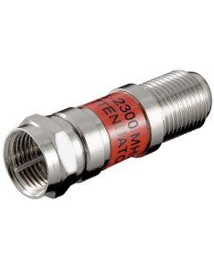 SAT Attenuator 6dB - F han > F hun - 1 stk.