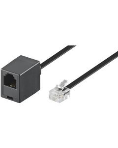 Telefon forlengerkabel RJ11/RJ14 han (6P4C) til RJ11 hun (6P4C)