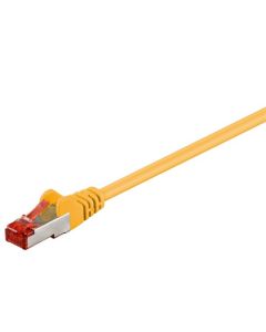 CAT 6 patchkabel S/FTP (PiMF), gul, 2m