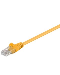 CAT 5e patchkabel, U/UTP, gul, 7,5m