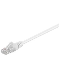 CAT 5e patchkabel, U/UTP, hvit, 50m