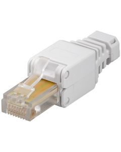 CAT 5e UTP tooless RJ45 Plug, hvit