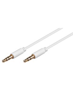 3,5mm jack connect til kabel hvit 1m