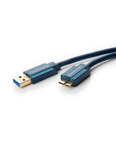 Clicktronic Casual Micro USB 3,0 kabel 3m - high-speed adapter til type-B Micro USB stikk