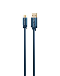 Clicktronic Casual Mini USB 2,0 kabel - 1,8m - kabel til Mini type-B USB