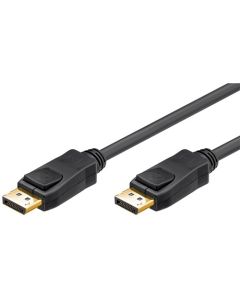 DisplayPort kabel 1,2 sort 2m - DisplayPort han > DisplayPort han - blister