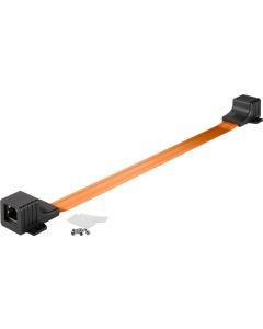 Ultra-slim RJ45 window feed-through 0,3m