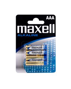 Maxell Lang levetid Alkaliske AAA / LR 03 batterier - 4 stk.