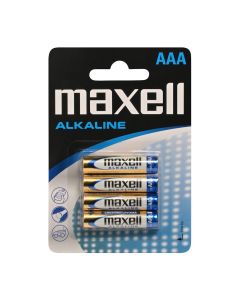 Maxell Lang levetid Alkaliske AAA / LR 03 batterier - 4 stk.