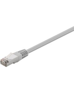 CAT 5e patchkabel, F/UTP, grå, 0,5m