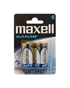 Maxell Long life Alkaliske C / LR14 batterier - 2 stk.