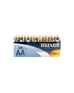 Maxell Long life Alkaline AA / LR6 Krympebatterier - 32 stk.