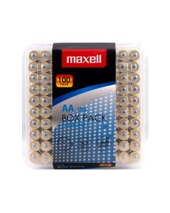 Maxell Long Life alkaliske AA / LR6 batterier - 100 stk.