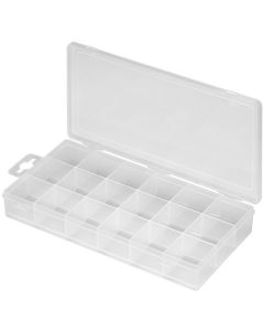 Plastikk opbevaringseske med 18 rom