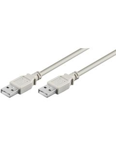 USB 2,0 Hi-Speed kabel, grå, 1,8m,