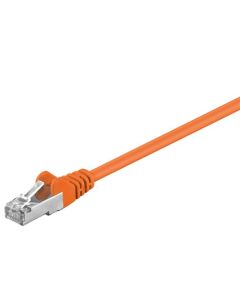 CAT 5e patchkabel, SF/UTP, oransje, 0,5m