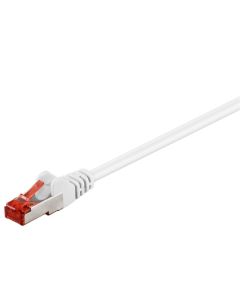 CAT 6 patchkabel S/FTP (PiMF), hvit, 10m