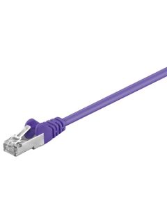 CAT 5e patchkabel, SF/UTP, violett, 2m