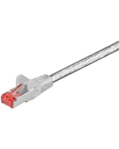 CAT 6 patchkabel S/FTP (PiMF), transparent, 2m