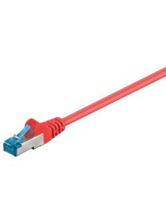 CAT 6a patchkabel S/FTP (PiMF), rød, 10m