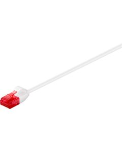CAT 6 slim patchkabel U/UTP,hvit, 20m