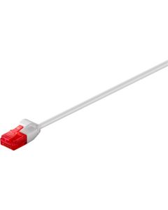 CAT 6 slim patchkabel U/UTP,grå, 1m