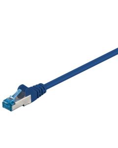 CAT 6a patchkabel S/FTP (PiMF), blå, 7,5m