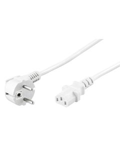 Ledning, Vinklet, 3 m, hvit