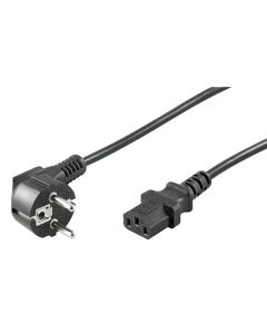 Ledning, Vinklet, 3 m, sort
