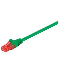 CAT 6 patchkabel, U/UTP, grønn, 0,25m