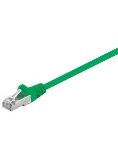 CAT 5e patchkabel, F/UTP, grønn, 1,5m