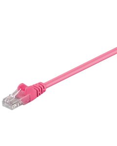 CAT 5e patchkabel, U/UTP, magenta, 1,5m