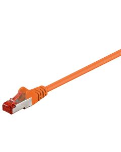 CAT 6 patchkabel S/FTP (PiMF), oransje, 1,5m