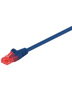 CAT 6 patchkabel, U/UTP, blå, 1,5m