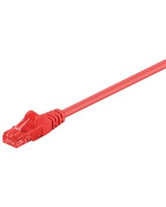 CAT 6 patchkabel, U/UTP, rød, 1,5m