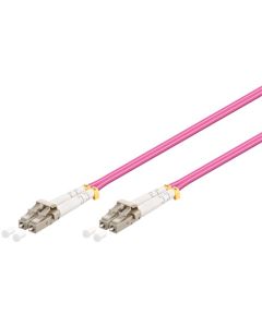 Optical fibre cable, Multimode (OM4) Violett, 2m