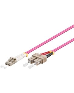 Optical fibre cable, Multimode (OM4) Violett, 0,5m