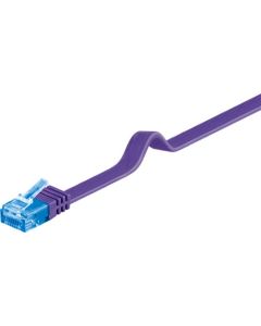 CAT 6a flat-patchkabel U/UTP, violett, 0,5m