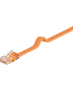 CAT 6 Flat-patchkabel, U/UTP, oransje, 1,5m