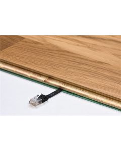 CAT 6 Flat-patchkabel, U/UTP, blå, 2m